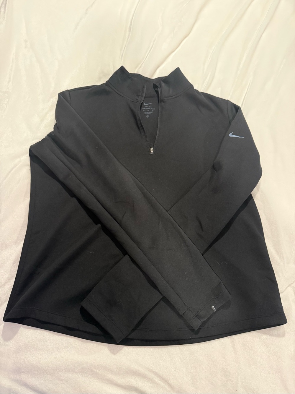 Nike Black Quarter-Zip Performance Sweater for Women